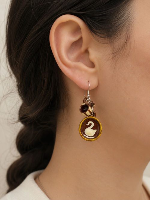 Aretes Taza y Cisne
